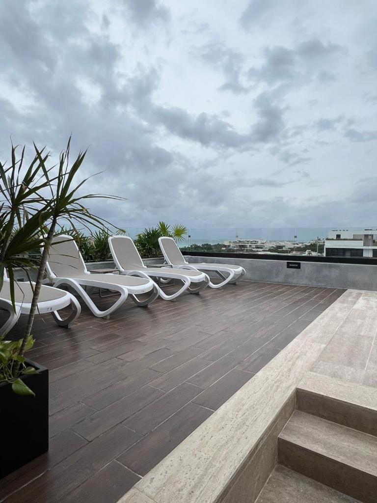 Big, Modern And Beautiful Beach Apartament 1Br Ocean View Playa del Carmen Buitenkant foto